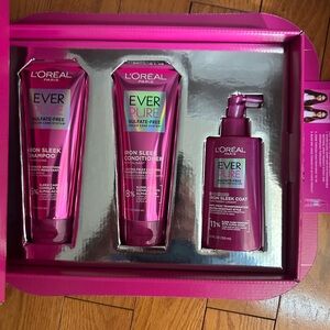L'Oréal EverPure Iron Sleek Hair Trio - Vibrant Pink Packaging